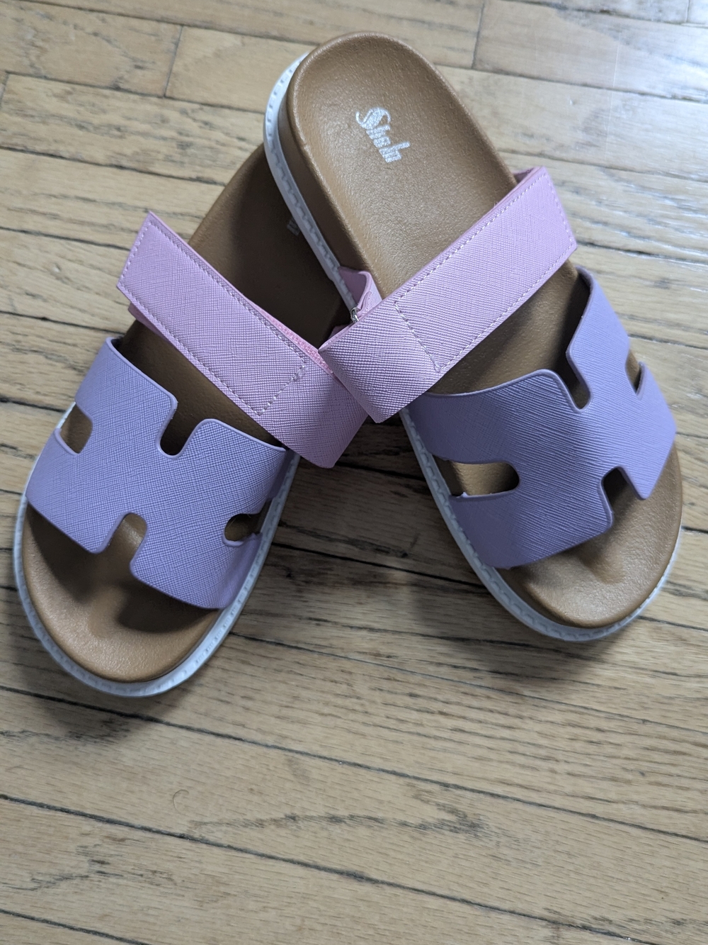 Shein lilac + Pink Slide Sandals